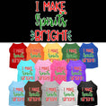 Load image into Gallery viewer, Christmas Pet Dog & Cat Shirt Screen Printed, "I Make Spirits Bright"
