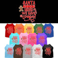 Load image into Gallery viewer, Christmas Pet Dog & Cat Shirt Screen Printed, "Santa, We Have Cookies"
