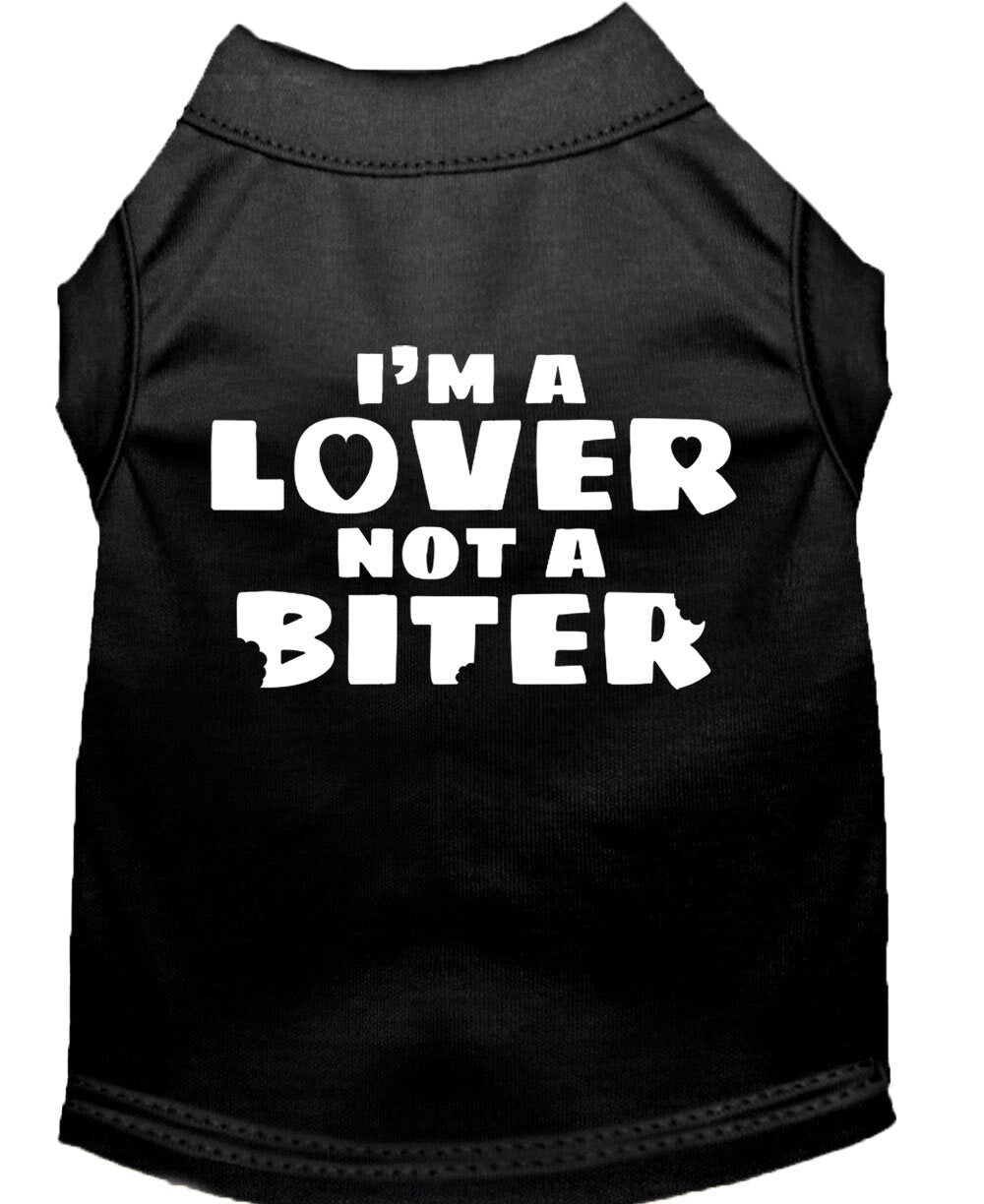 Pet Shirt "I'm A Lover, Not A Biter"