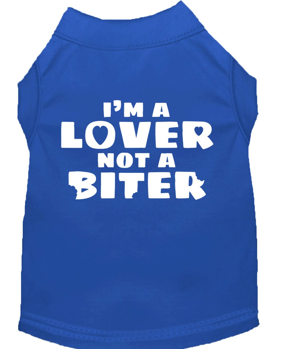 Pet Shirt "I'm A Lover, Not A Biter"