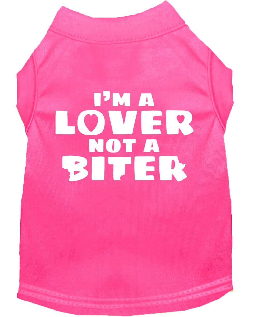 Pet Shirt "I'm A Lover, Not A Biter"