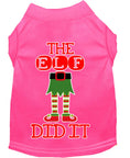 Load image into Gallery viewer, Christmas Pet Dog & Cat Shirt Screen Printed, "The Elf Did It"
