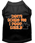 Load image into Gallery viewer, Halloween Pet Dog & Cat Shirt, "Don't Scare Me, I Poop Easily"
