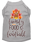Load image into Gallery viewer, Pet Dog and Cat Shirt Screen Printed, "Family, Food & Football"
