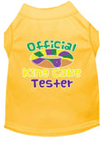Load image into Gallery viewer, Pet Dog & Cat Shirt Screen Printed, "King Cake Tester"
