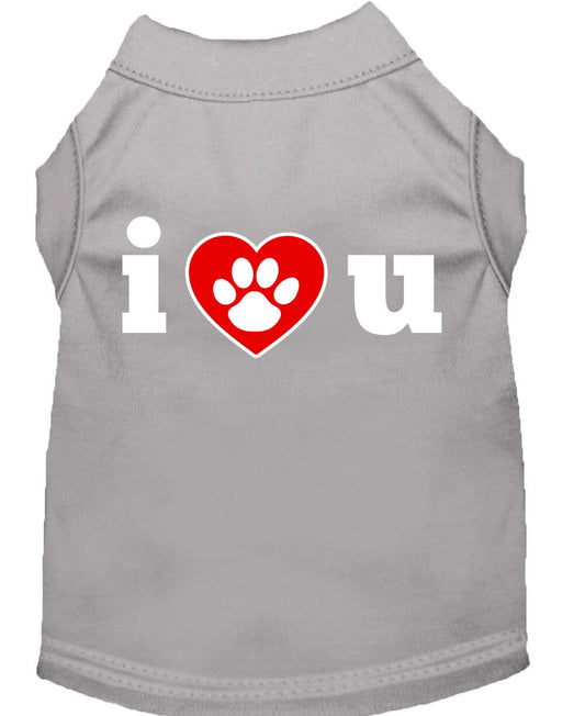Pet Shirt "I Love You"