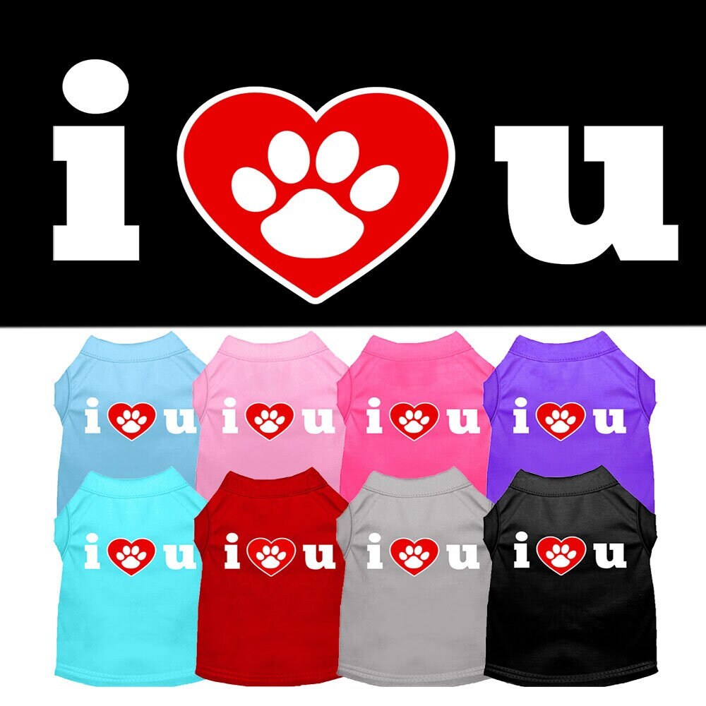 Pet Shirt "I Love You"