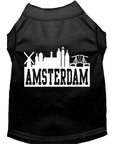 Load image into Gallery viewer, Pet Dog & Cat Shirt Screen Printed, "Amsterdam Skyline"
