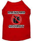 Load image into Gallery viewer, Pet Dog & Cat Shirt Screen Printed, "Backyard Security"
