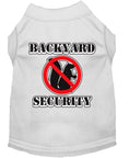 Load image into Gallery viewer, Pet Dog & Cat Shirt Screen Printed, "Backyard Security"
