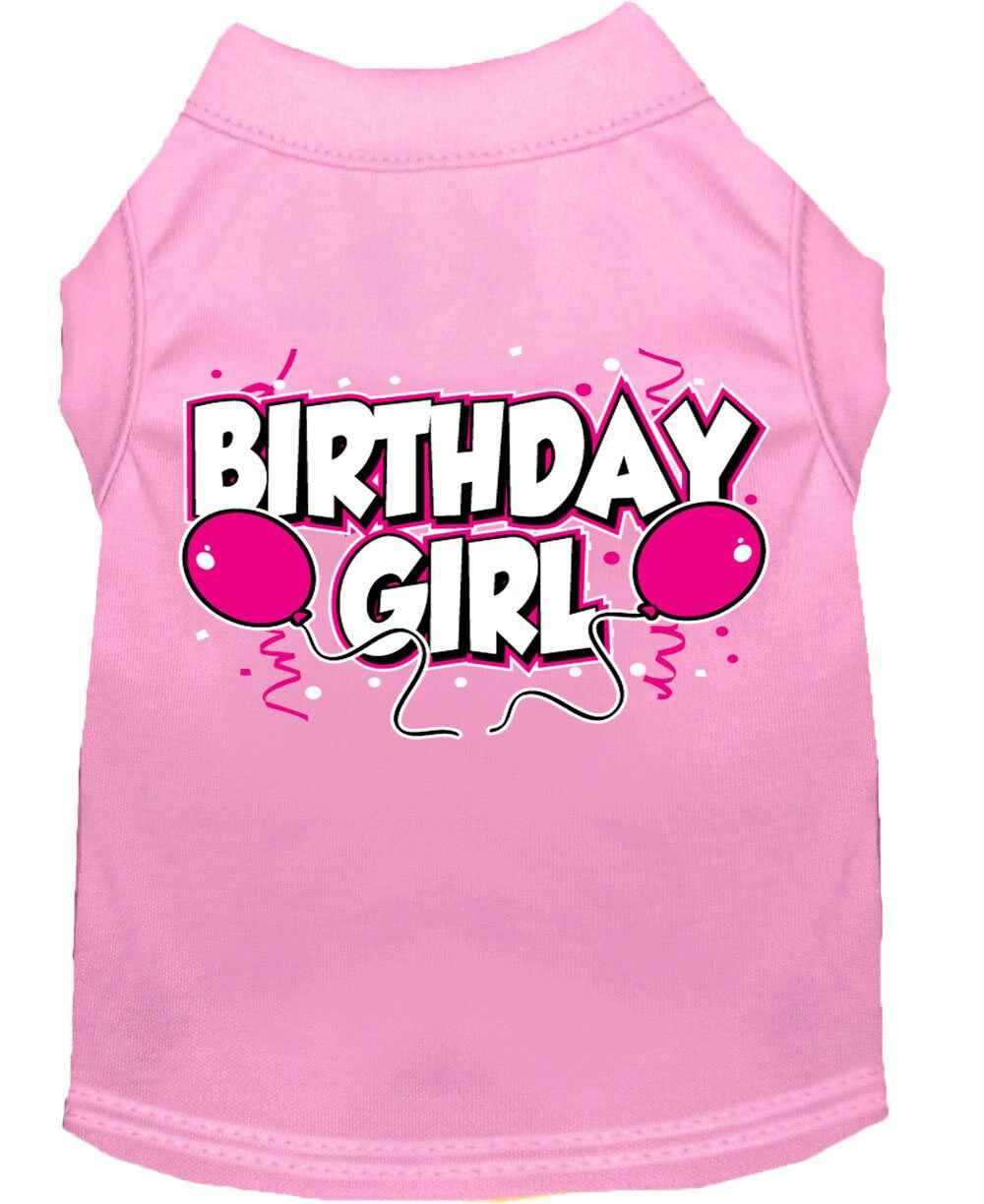Pet Dog & Cat Shirt Screen Printed, "Birthday Girl"