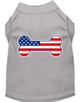 Load image into Gallery viewer, Pet Dog & Cat Shirt Screen Printed, "Bone Shaped American Flag"
