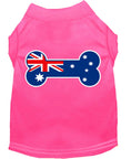 Load image into Gallery viewer, Pet Dog & Cat Shirt Screen Printed, "Bone Shaped Australian Flag"
