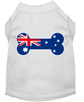Load image into Gallery viewer, Pet Dog & Cat Shirt Screen Printed, "Bone Shaped Australian Flag"
