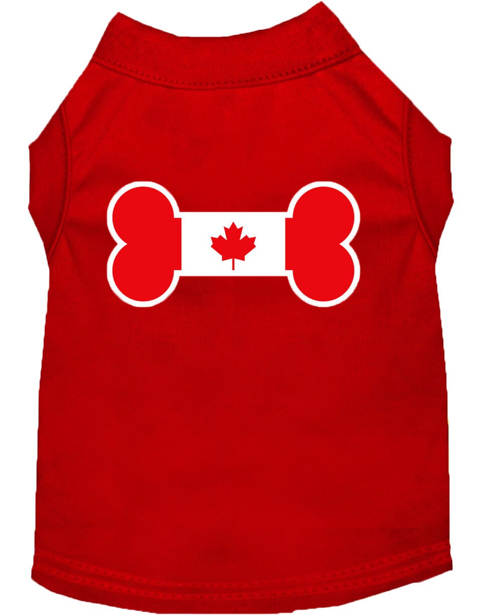 Pet Shirt "Bone Shaped Canadian Flag"