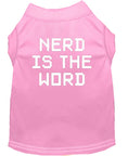Load image into Gallery viewer, Pet Shirt "Nerd Is The Word"
