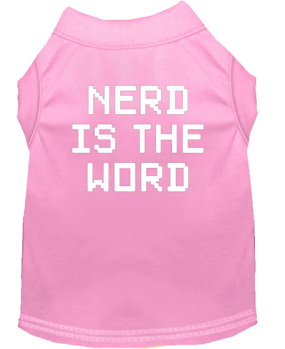 Pet Shirt "Nerd Is The Word"