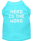 Load image into Gallery viewer, Pet Shirt "Nerd Is The Word"

