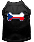 Load image into Gallery viewer, Pet Dog & Cat Shirt Screen Printed, "Bone Flag Czech Republic"
