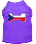 Load image into Gallery viewer, Pet Dog & Cat Shirt Screen Printed, "Bone Flag Czech Republic"

