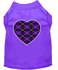 Load image into Gallery viewer, Pet Shirt "Argyle Heart Purple"
