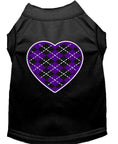 Load image into Gallery viewer, Pet Shirt "Argyle Heart Purple"
