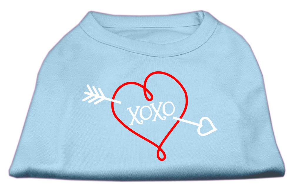 Pet Dog & Cat Shirt Screen Printed, "XOXO"