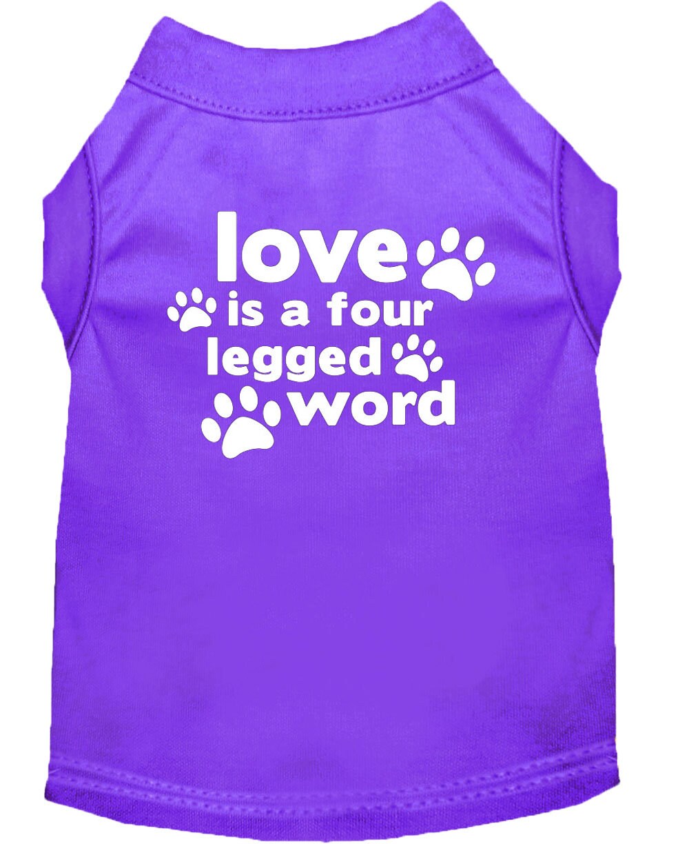 Pet Shirt "Love Is A Four Legged Word"