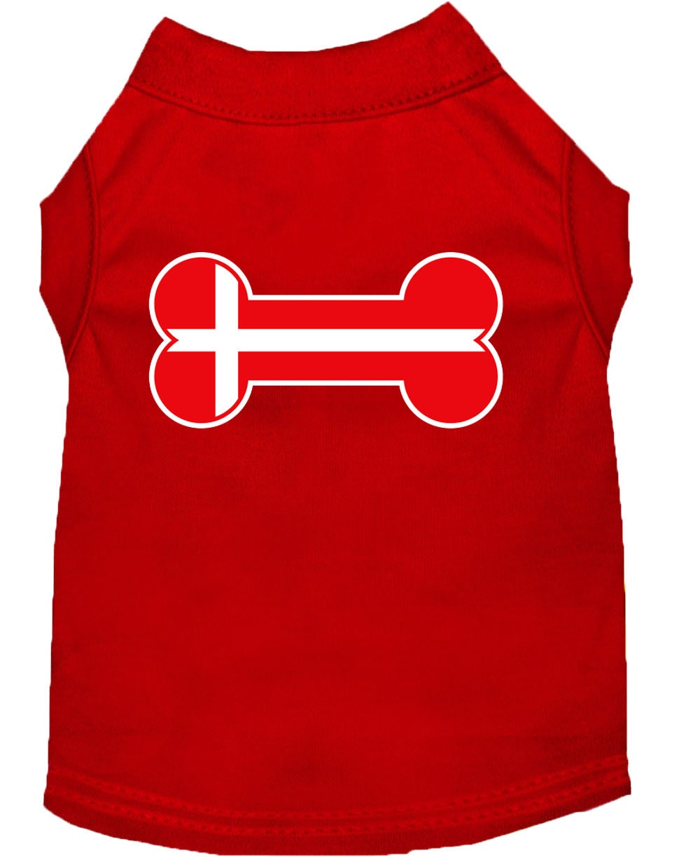 Pet Shirt "Bone Flag Denmark"
