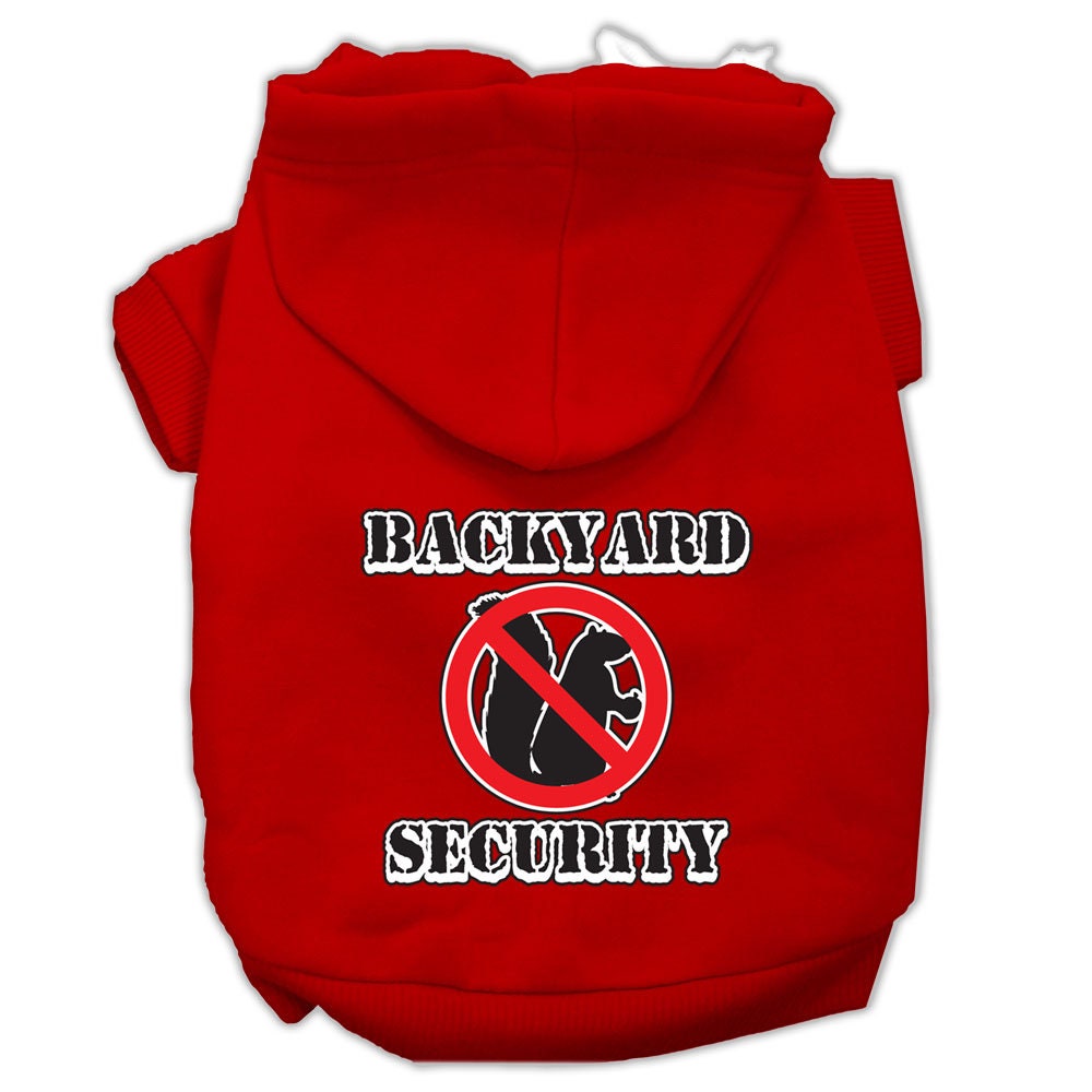 Pet Hoodie "Backyard Security"