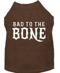 Load image into Gallery viewer, Pet Dog & Cat Shirt Screen Printed, "Bad To The Bone"
