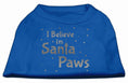 Load image into Gallery viewer, Christmas Pet Shirt, "I Believe In Santa Paws"

