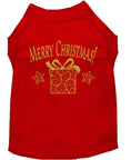 Load image into Gallery viewer, Christmas Pet Shirt, "Golden Christmas Present"
