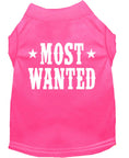Load image into Gallery viewer, Pet Dog & Cat Shirt Screen Printed, "Most Wanted"
