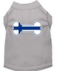 Load image into Gallery viewer, Pet Dog & Cat Shirt Screen Printed, "Bone Shaped Finland Flag"
