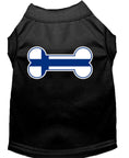 Load image into Gallery viewer, Pet Dog & Cat Shirt Screen Printed, "Bone Shaped Finland Flag"
