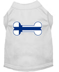Load image into Gallery viewer, Pet Dog & Cat Shirt Screen Printed, "Bone Shaped Finland Flag"
