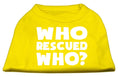 Load image into Gallery viewer, Pet Shirt "Who Rescued Who?"
