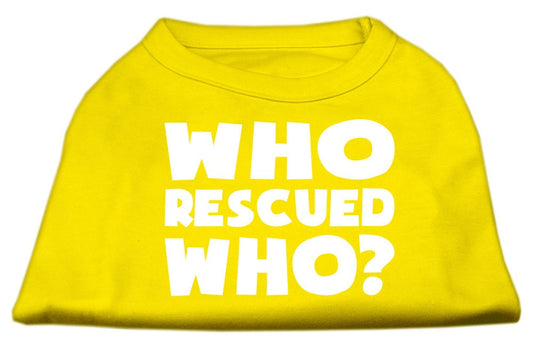 Pet Shirt "Who Rescued Who?"