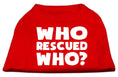 Load image into Gallery viewer, Pet Shirt "Who Rescued Who?"
