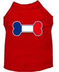 Load image into Gallery viewer, Pet Dog & Cat Shirt Screen Printed, "Bone Flag France"

