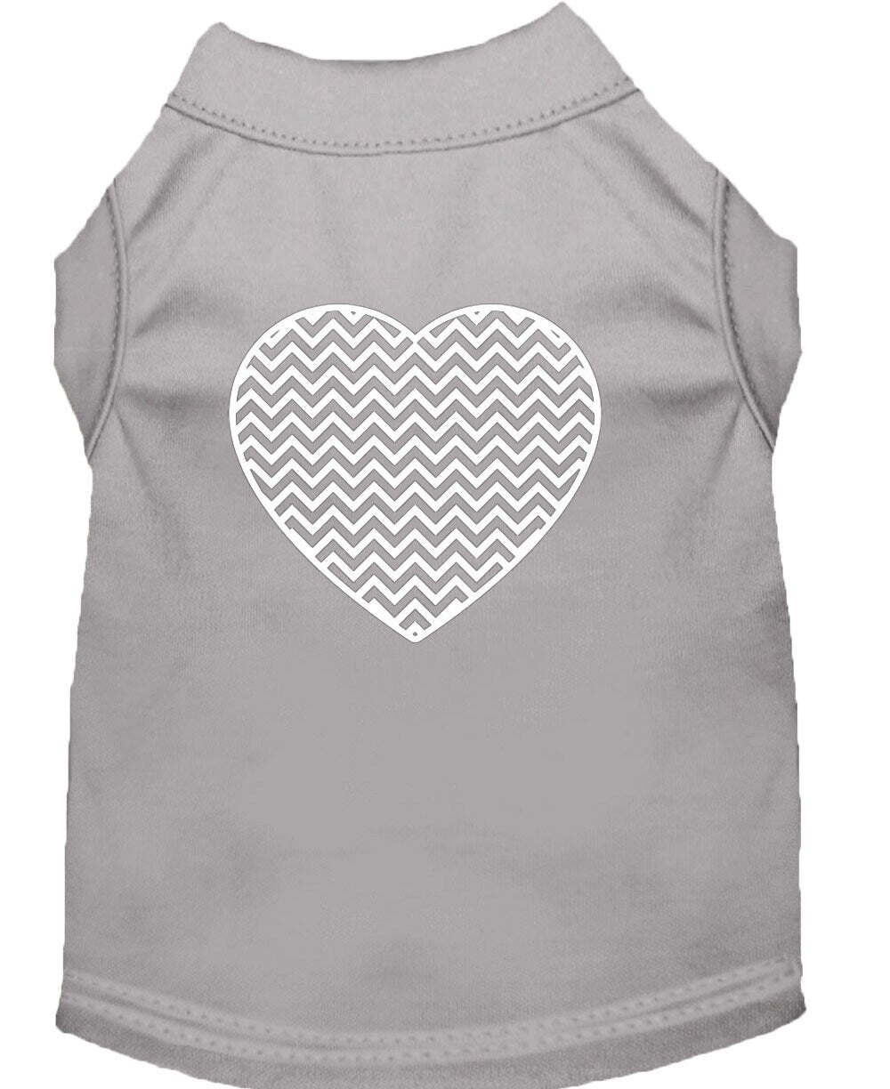 Pet Shirt "Chevron Heart"