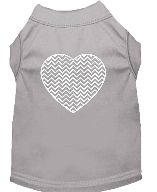 Pet Shirt "Chevron Heart"