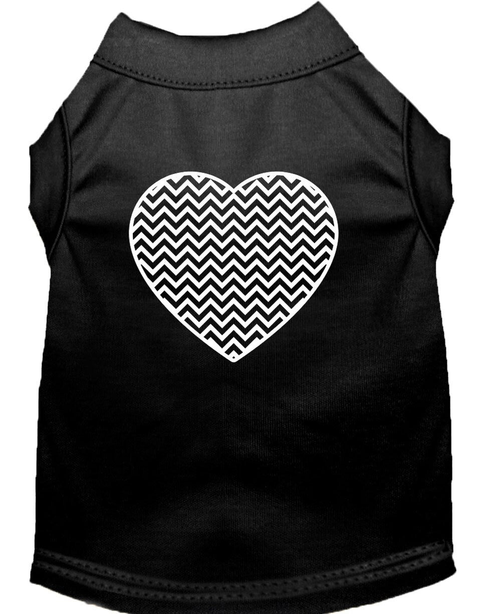 Pet Shirt "Chevron Heart"