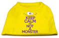 Load image into Gallery viewer, Pet Dog & Cat Shirt Screen Printed, "Keep Calm I'm Not A Monster"
