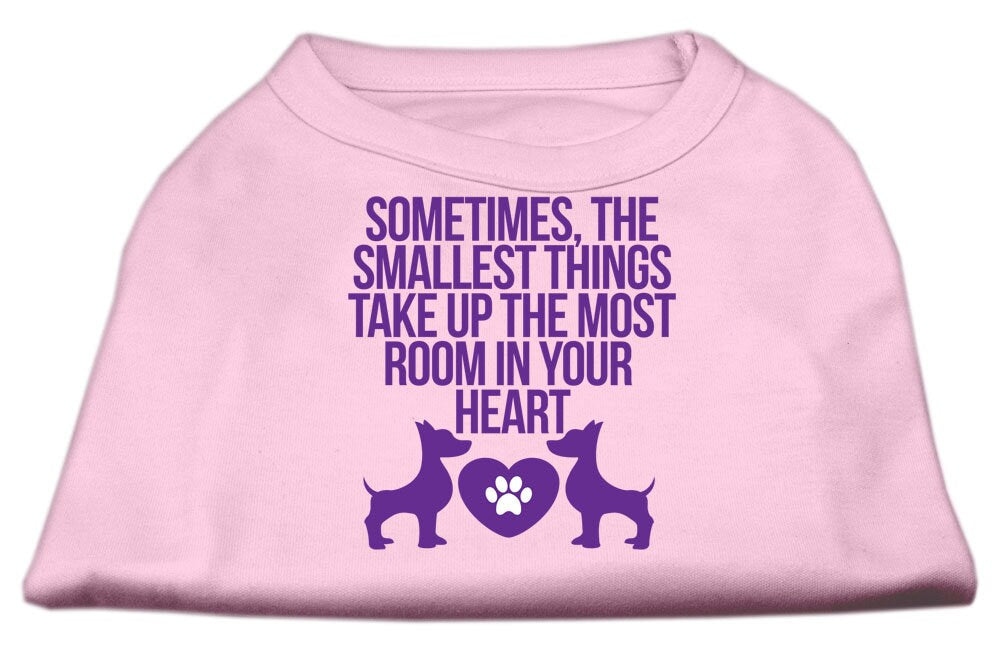 Pet Dog & Cat Shirt, "The Smallest Things Take Up Your Heart"