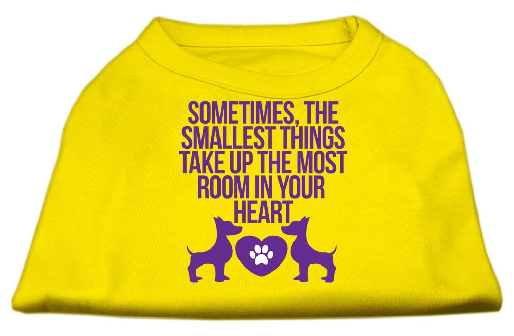 Pet Dog & Cat Shirt, "The Smallest Things Take Up Your Heart"