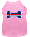 Load image into Gallery viewer, Pet Dog & Cat Shirt Screen Printed, "Bone Shaped Iceland Flag"

