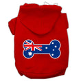 Load image into Gallery viewer, Pet Hoodie "Bone Shaped Australian Flag"
