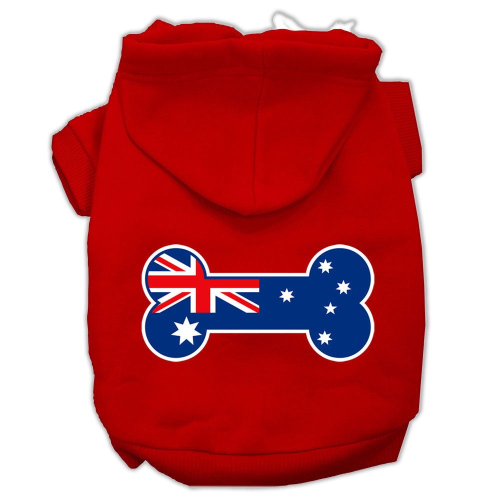 Pet Hoodie "Bone Shaped Australian Flag"